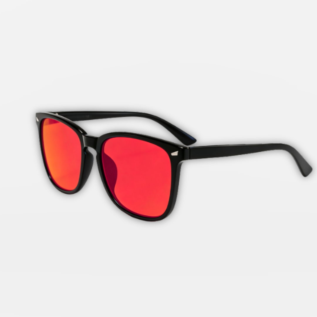 OptiFlow® | Raudonieji Anti-Blue Light Akiniai